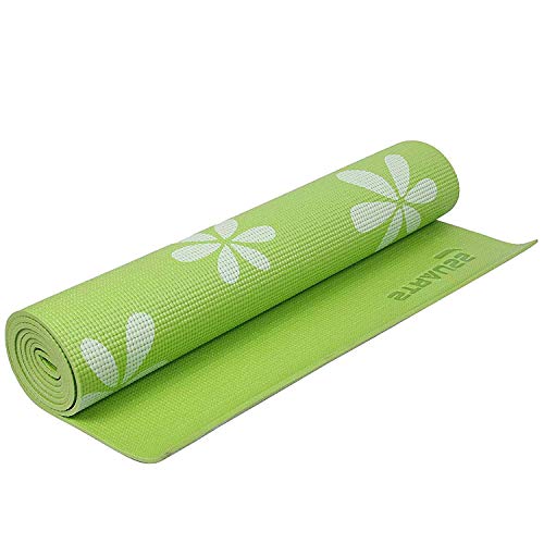 Strauss Yoga Mat Floral 6 mm Green