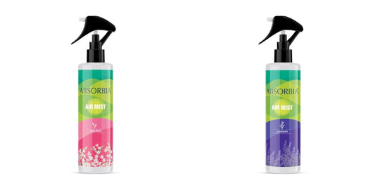 ABSORBIA Room Freshener Spray, Tuberose & Lavender, Pack of 2, Essential Oil, 200ML, 1000 sprays.