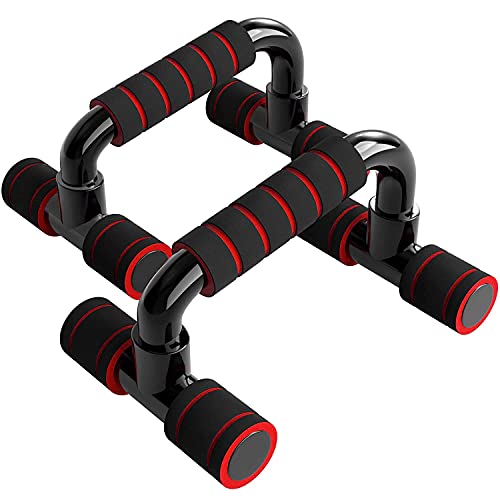 Strauss Moto Push up Bar Pair BlackRed