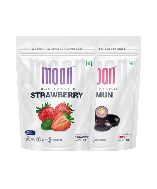 Moon Freeze Dried Strawberry  Jamun Cubes