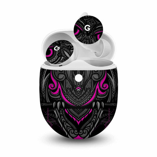 Classic Owl Pink Google Pixel Buds Skin