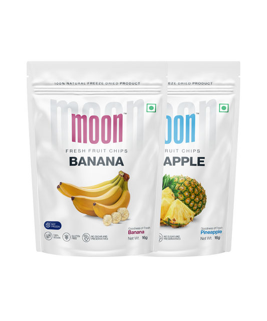 Moon Freeze Dried Fruit Banana   Pineapple Chips