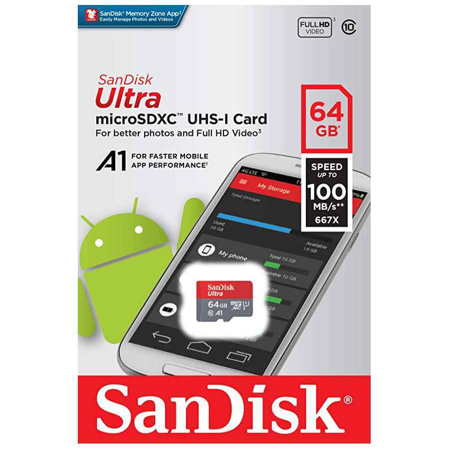 SanDisk Ultra 64 GB SDXC Class 10 Memory Card