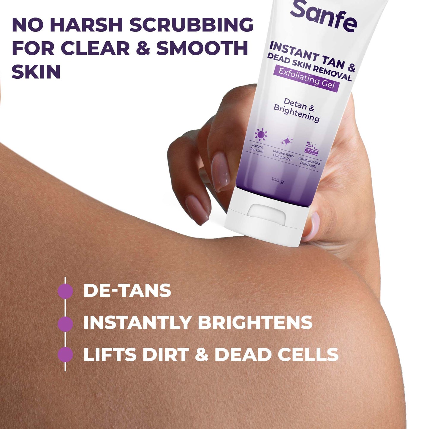 Sanfe Instant Tan  Dead Skin Removal Exfoliating Gel 200g