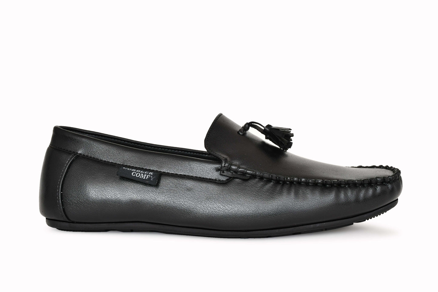 Tussled Moccasins for Men  Black