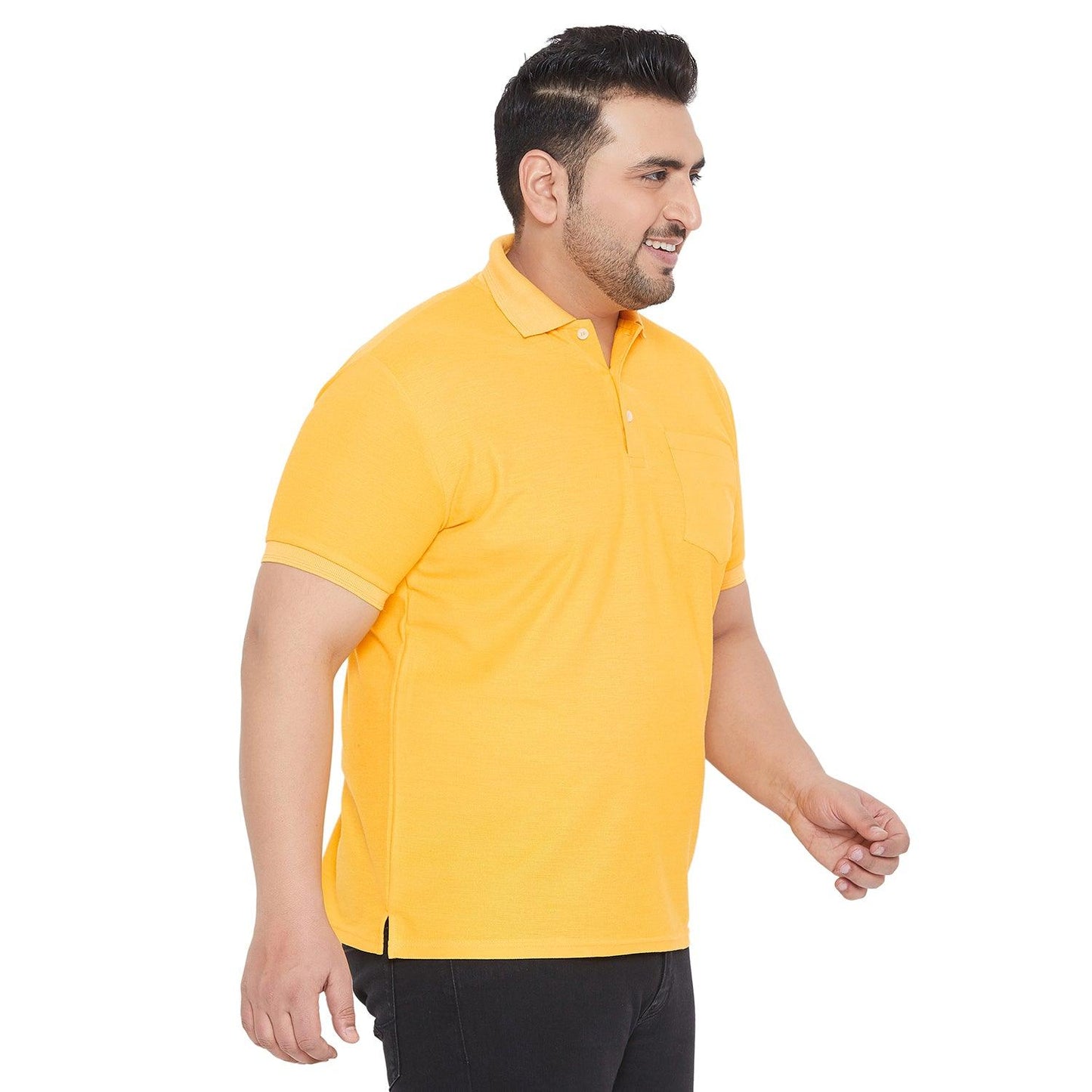 Men Plus Size Bbsie-Y Solid Polo Tshirt