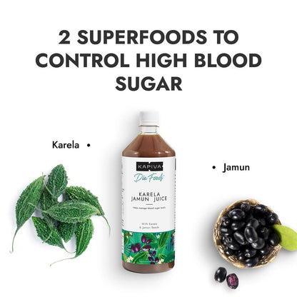 Kapiva Karela Jamun Juice  Amla Juice  Power Combo for Blood Sugar Control and General Wellness 1L1L