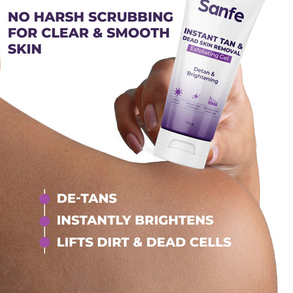 Sanfe Instant Detanning  Whitening Kit for face  body