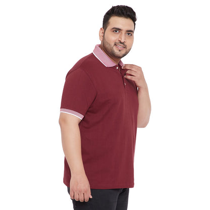 Men Plus Size Carlo Solid Polo Tshirt