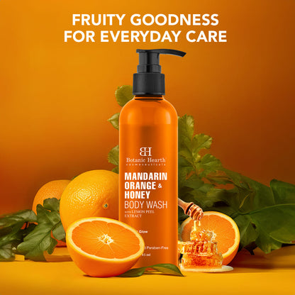 Citrus Burst Combo with Vitamin C Foaming Face Wash  Mandarin Orange  Honey Body Wash Pack of 2