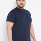 Men Plus Size Tony-NB Solid Round Neck Tshirt