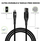 USB A- Type C Fast Charging Cable 1.5m Zoom 65W UL1097BLK-0150