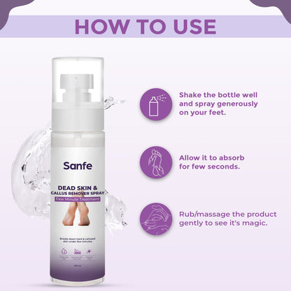 Sanfe Dead Skin  Callus Remover Spray - 100ml