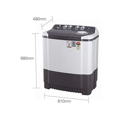 LG 8.0 kg 5 Star Semi-Automatic Top Loading Washing Machine P8030SGAZ