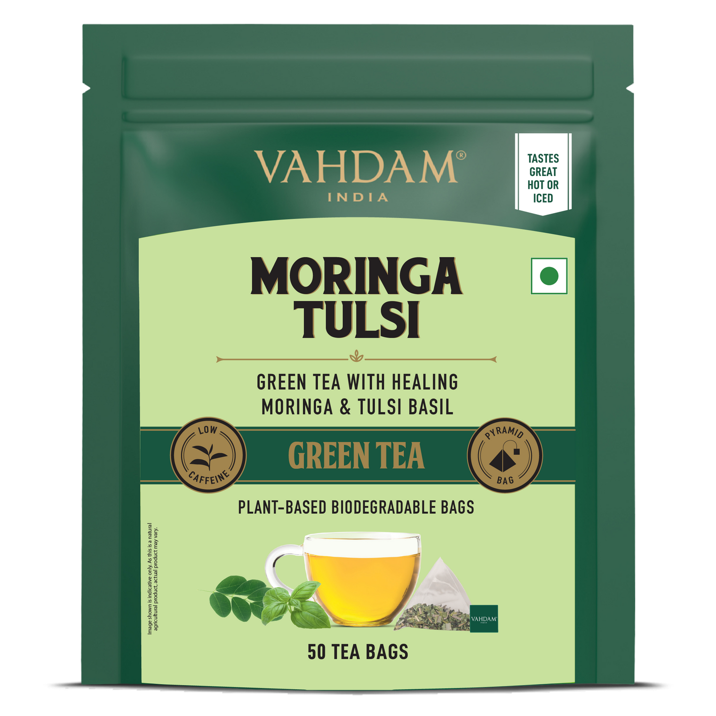 Moringa Tulsi Green Tea 50 Count