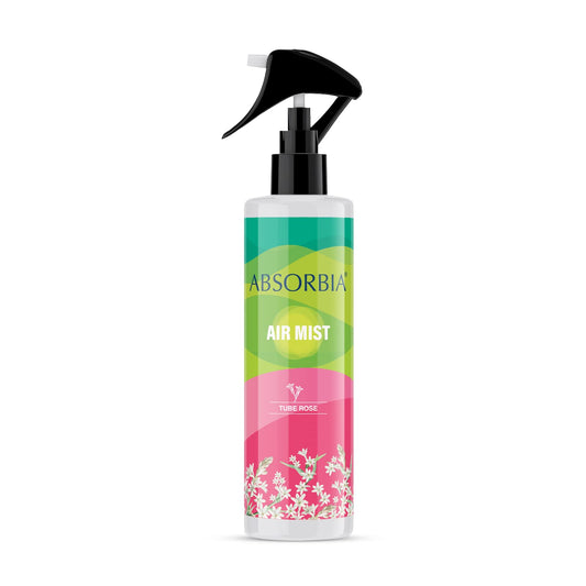 ABSORBIA Room Freshner spray Instantly Freshens the air with Tube Rose Fragrance Essential Oil Aroma Works like therapy - 200ML 1000 spraysApprox