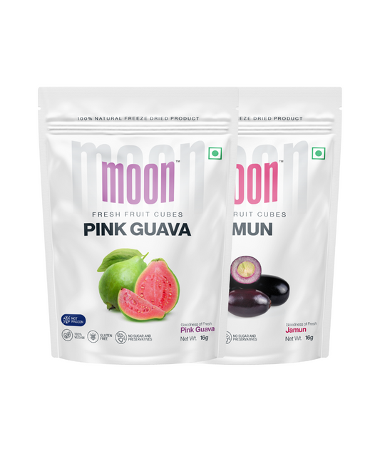 Moon Freeze Dried Pink Guava  Jamun Cubes