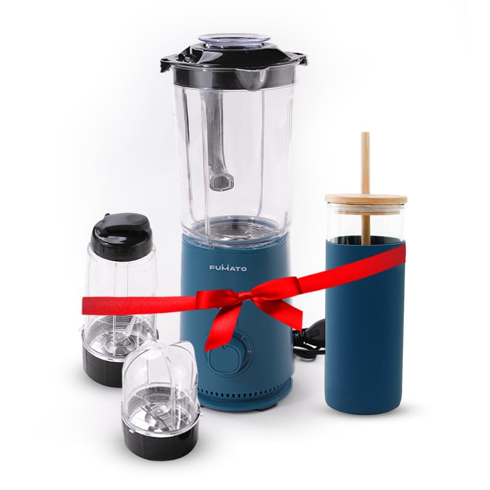 The Better Home Fumatos Kitchen Combo: Nutri Blender with Glass Tumbler, Food Grade Material, Dark Blue.