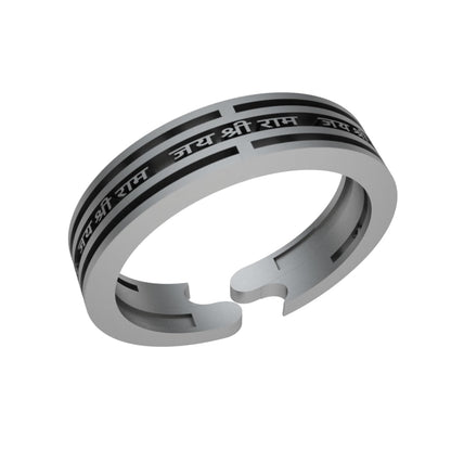 Jai Shree Ram Sterling Silver Wrap Ring for Men  Women