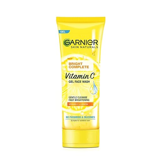 Garnier Facewash Gel Fast Brightening For Instant Brighter Skin Bright Complete Vitamin C 50g