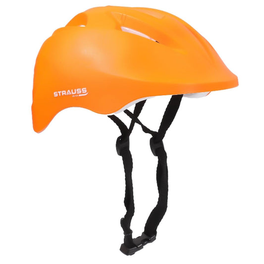 Strauss GlideX Cycling Helmet, Lightweight, Superior Ventilation, EPS Foam Lining, for Adults & Kids, Orange.