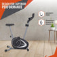 Magnito 100 Bike Magnetic Exercise Cycle Manual for Home Gym Best Upright Bike Upright Stationary Exercise Bike Black Grey