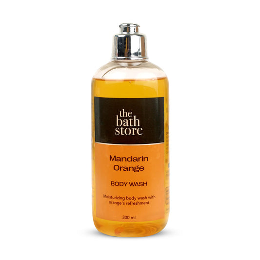 The Bath Store Mandarin Orange Body Wash - Deeply Cleansing  Nourishing Liquid Soap  Men and Women - 300ml