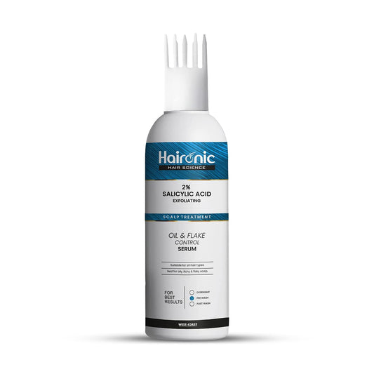 Haironic 2 Salicylic Acid Exfoliating Scalp Oil  Flake Control Hair Serum Best for Oily Itchy  Flaky Scalp  Suitable for All Hair Types - 100ml