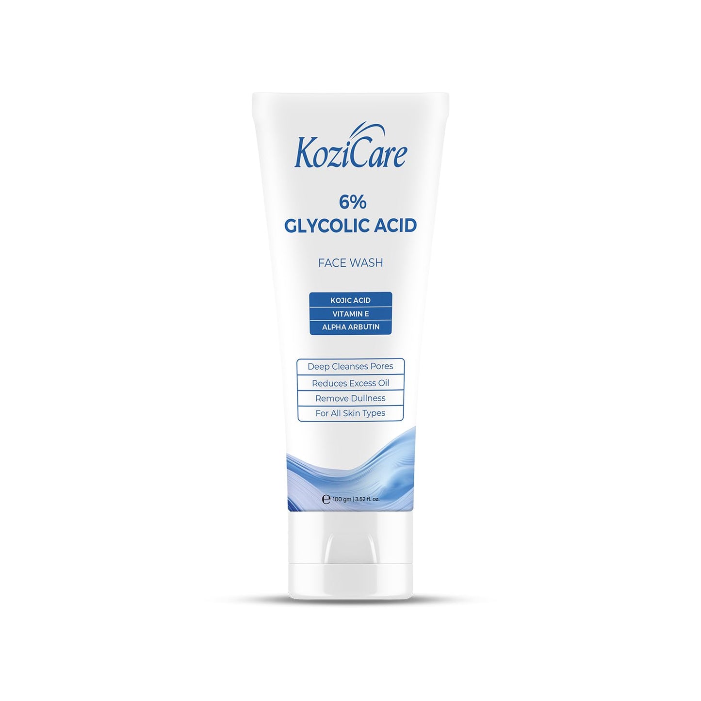 Kozicare Glycolic Acid Face Cream 6  Anti Wrinkles  Anti-Ageing Brightening Cream  Reveal Radiant Skin  Glycolic Acid Aloe Vera  Vitamin E  Womens  Mens Face Cream - 15gm