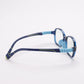 Intellilens  Zero Power Blue Cut Computer Glasses  Anti Glare Lightweight  Blocks Harmful Rays  UV Protection Specs  For Boys  Girls  Blue Oval  Small