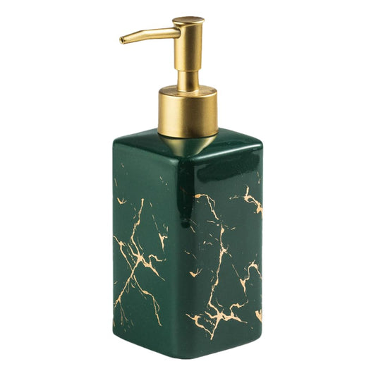 The Better Home 320ml Green Ceramic Dispenser for Kitchen, Wash-Basin, Bathroom. Ideal for Shampoo, Hand Wash, Sanitizer, Lotion.