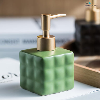 The Better Home Ceramic Soap Dispenser 220ML, 6Pcs Set for Bathroom, Kitchen, Hand Soap, Wash Basin.