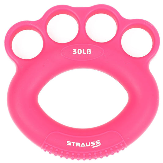 Strauss Adjustable Finger and Hand Exerciser  FingerPalm Gripper  Hand Strengthener for Carpal Tunnel Relief and Grip Strength for Men  Women Pink