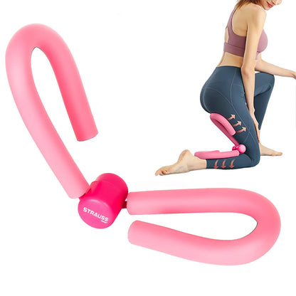 Strauss Thigh Exerciser: Multifunction Thigh Workout Reducer, Foam & Steel, Home Gym, Inner Thigh, Hip & Pelvis Trainer for Women, Pink.