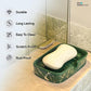 The Better Home Ceramic Soap CaseSoap Dish Tray Dishwasher Soap Tray  Green Set of 3