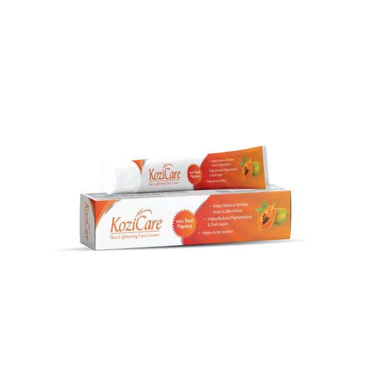 Kozicare Papaya Face Cream with Kojic Acid, Niacinamide, Alpha Arbutin for Pigmentation, Melasma, Dark Spots, Glow - 15g