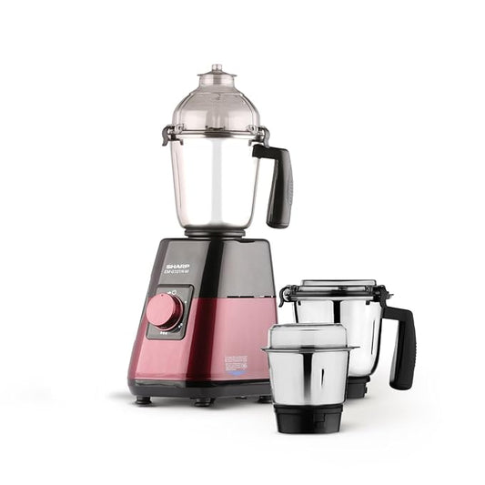 SHARP Mixer Grinder 750W Powerful Copper Motor I 3 speed  Pulse I 3-Jar I Auto cut-off