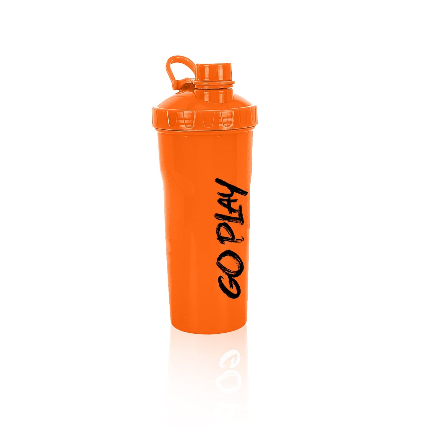 STRAUSS Aqua Shaker Bottle  100 BPA- Free  Leakproof Shaker for Protein Shake  Ideal Pre- Post Workout Shake For Both Men and Women  700mlOrange