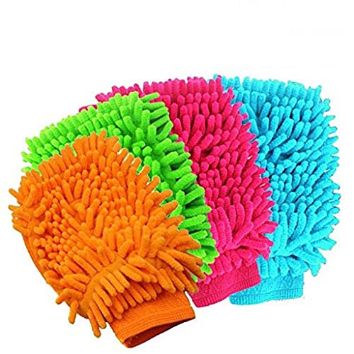 HOMEGINI Micro-Fibre Wash and Dust Cleaning Gloves