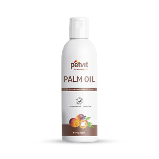 Petvit Palm Oil for Birds  Feather Colour and Condition  Vitamin A and Antioxidants  Supports Skin Health and Heart Function  Suitable for All Bird Species - 100ml