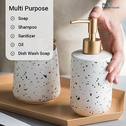 The Better Home 3pcs Soap Dispenser Set White Set of 4 ZX027WT