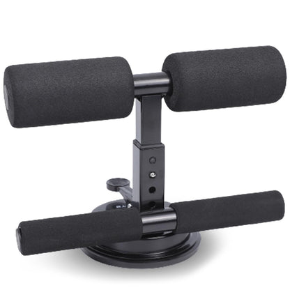 STRAUSS Sit-Up Bar: Portable, Foam Handle, Rubber Suction. Ideal for Sit-ups, Push-ups, Abs Workout, Weight Loss. Black.