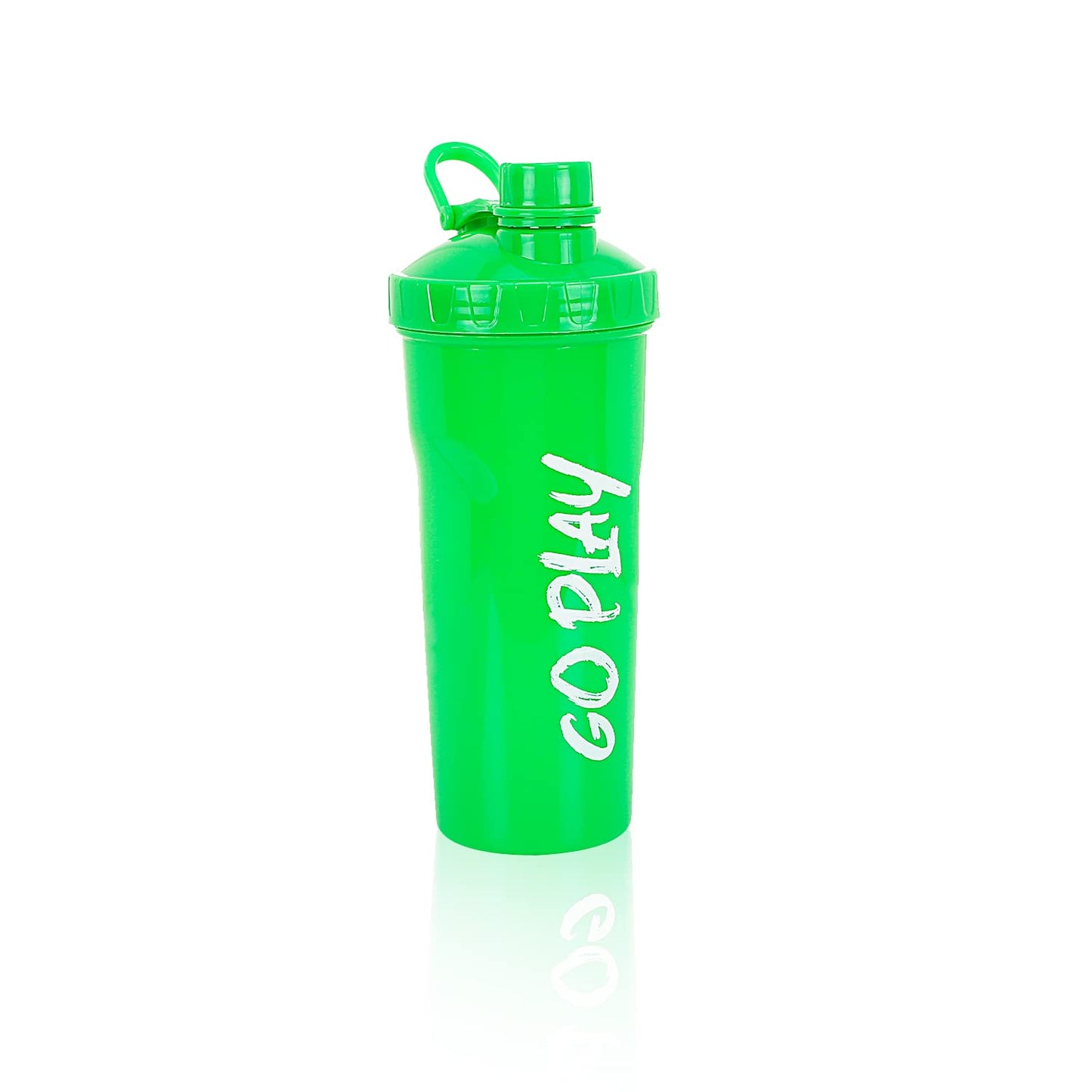 STRAUSS Aqua Shaker Bottle, 700ml, BPA-Free, Leakproof, Ideal for Protein Shakes, Pre/Post Workout, Men & Women, Fluorescent Green