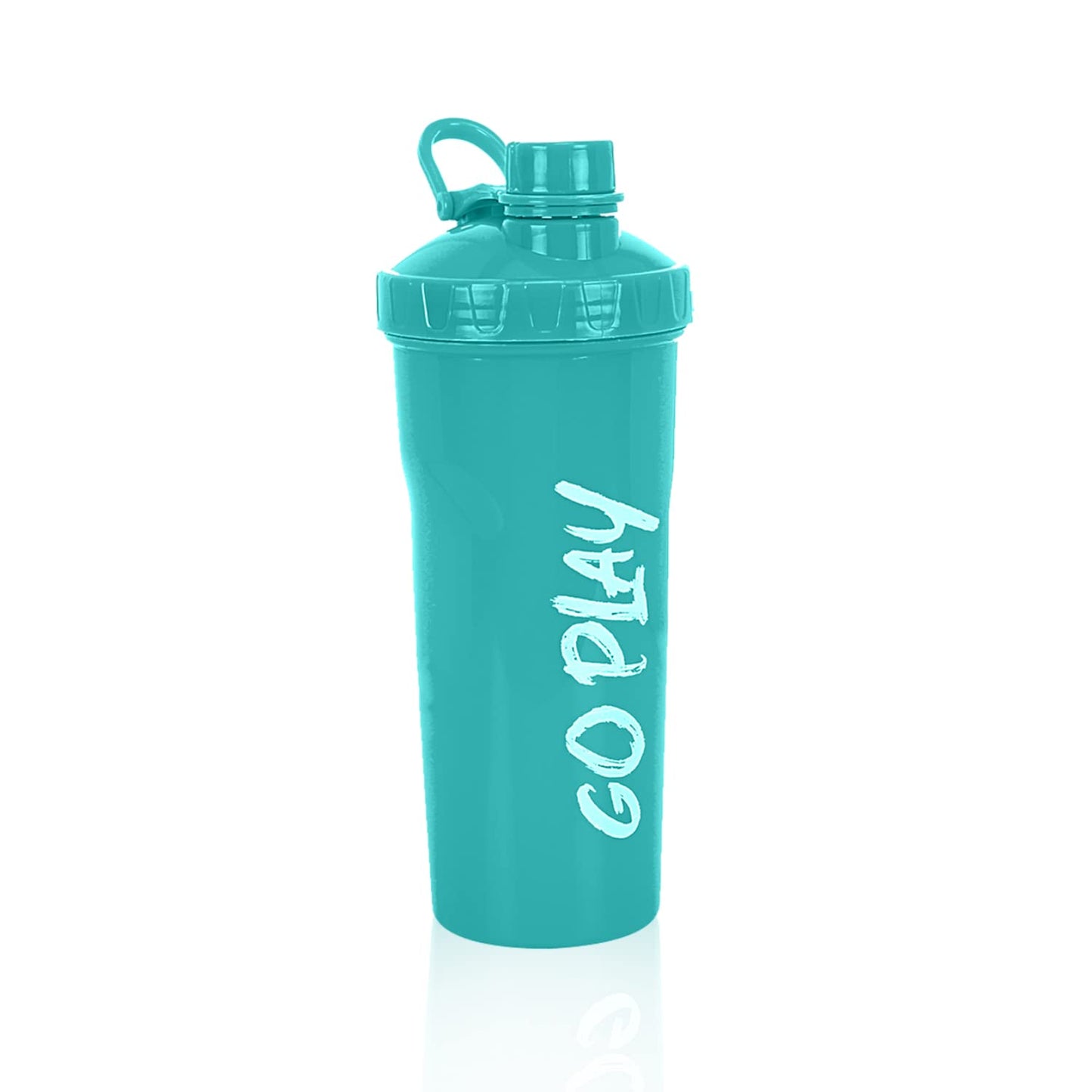 STRAUSS Aqua Shaker Bottle, 700ml, BPA-Free, Leakproof, Ideal for Protein Shakes, Smoothies, Pre/Post Workout, Men & Women, Aqua Green