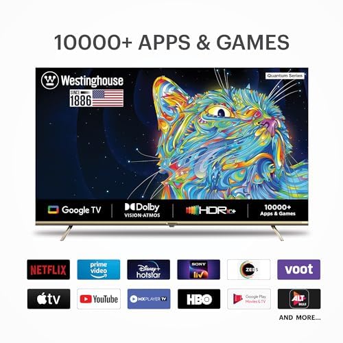 Westinghouse 139 cm 55 inches Quantum Series Ultra HD LED Google TV WH55GTX40 Black