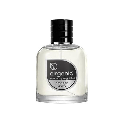 AIRGANIC Aroma Fine Spray Combo - New Car Scent  Smokey Leather Fine Spray - 25 ml each