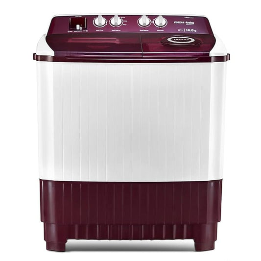 Voltas Beko WTT140ABRT 14 kg Semi Automatic Washing Machine Burgandy