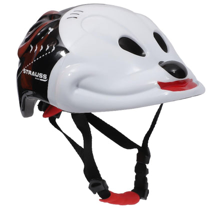 Strauss Kids Cycling Helmet, Lightweight, Superior Ventilation, Adjustable Size, Multisport for Cycling, Skating, Skateboarding, Black.