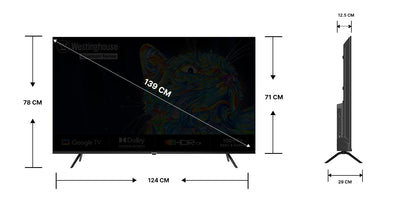 Westinghouse 139 cm 55 inches Quantum Series Ultra HD LED Google TV WH55GTX40 Black