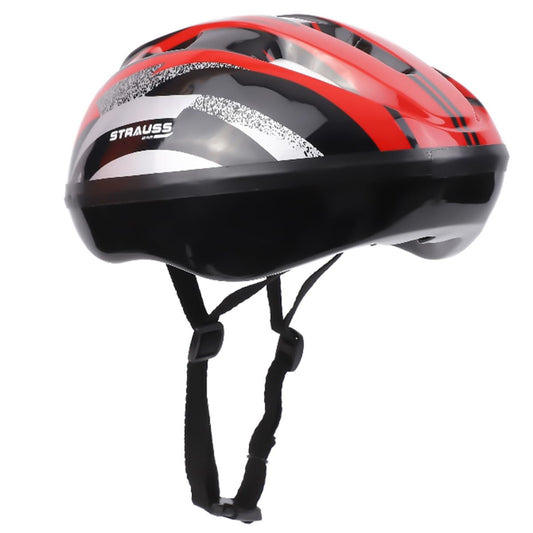 Strauss ArmorX Cycling Helmet, Lightweight, Superior Ventilation, EPS Foam Lining, for Adults & Kids, Red.